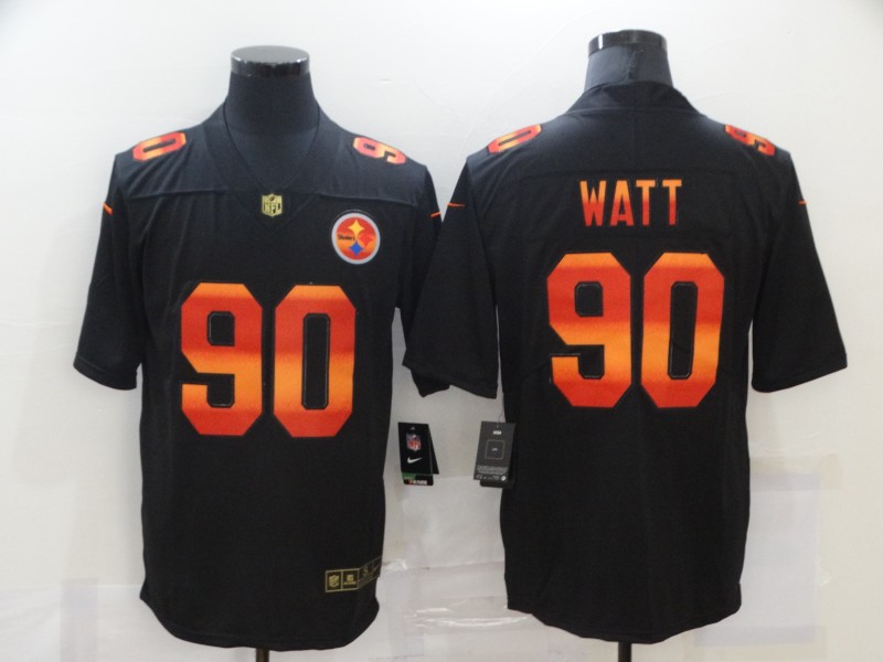 2020 Men Nike NFL Pittsburgh Steelers #90 Watt black fashion limited jerseys->philadelphia eagles->NFL Jersey